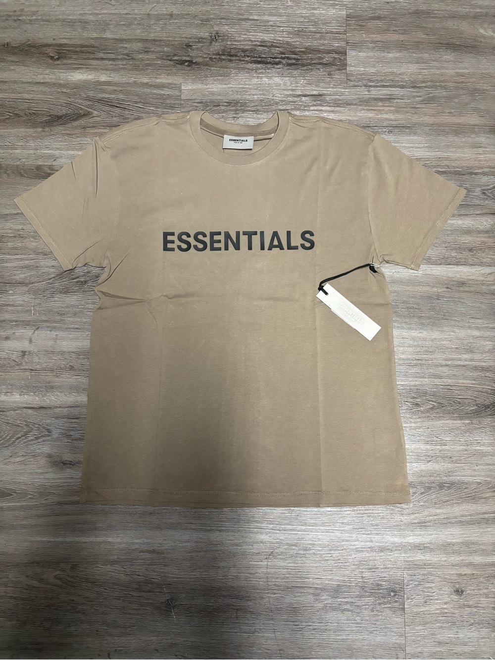 FW20 fear of god essentials taupe tee